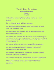 The Tenth Step Promises
