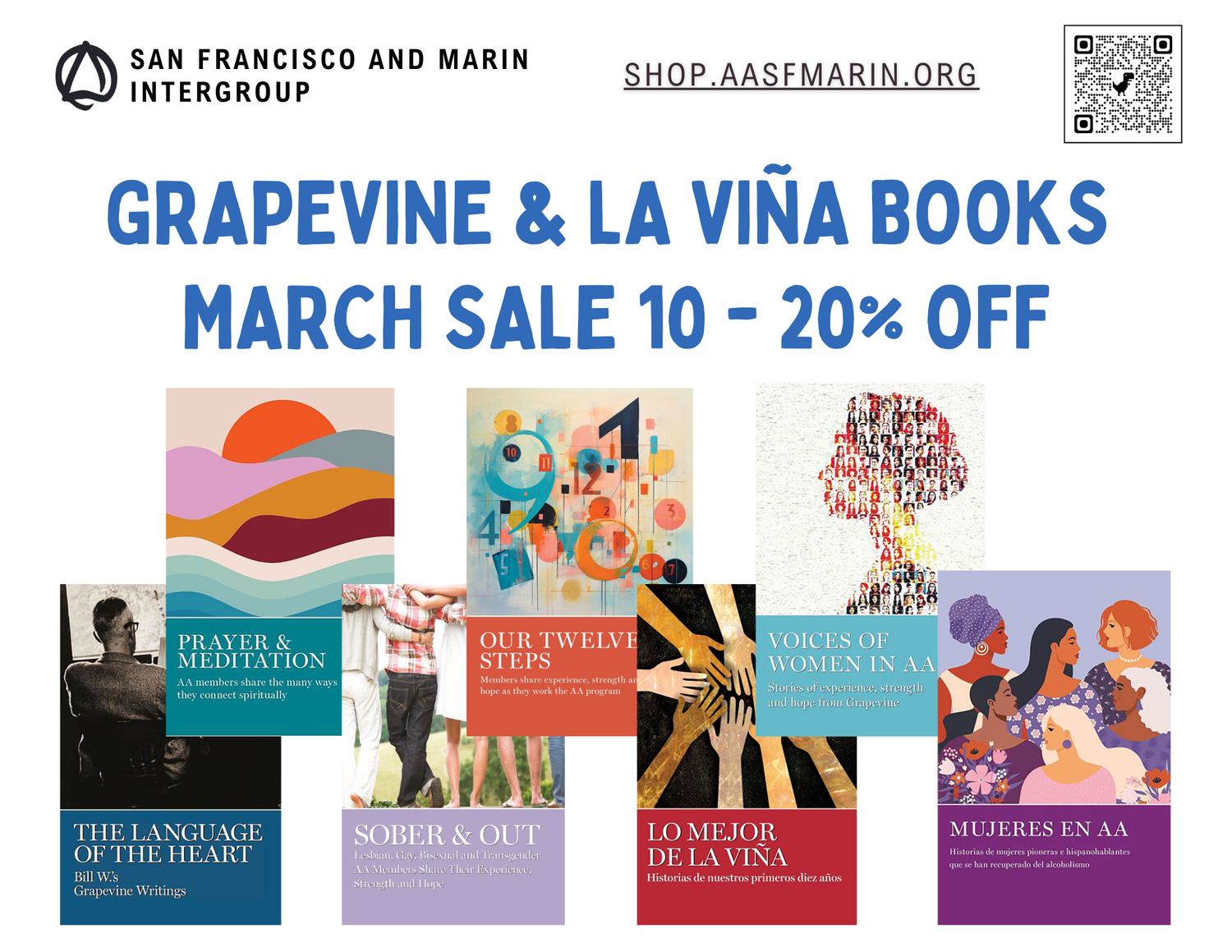 Grapevine and La Viña Books 10 - 20% Off in March