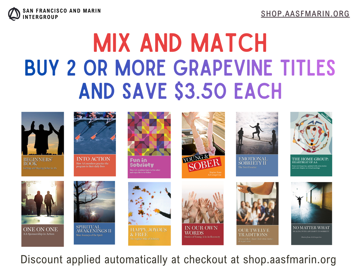 Mix and Match $12 Grapevine Books
