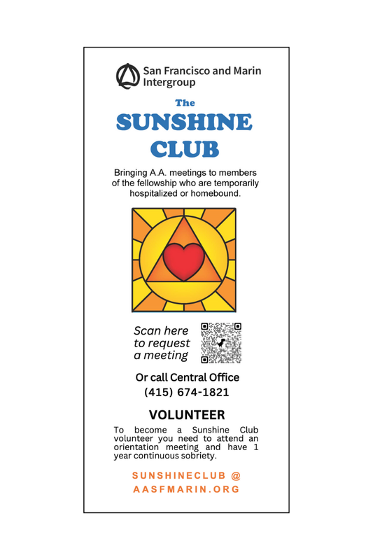 Sunshine Club Rack Card (FREE)