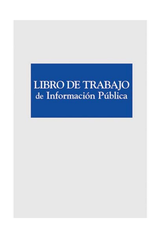 Libro de Trabajo de Informacion Publica