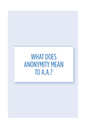 Anonymity Wallet Card