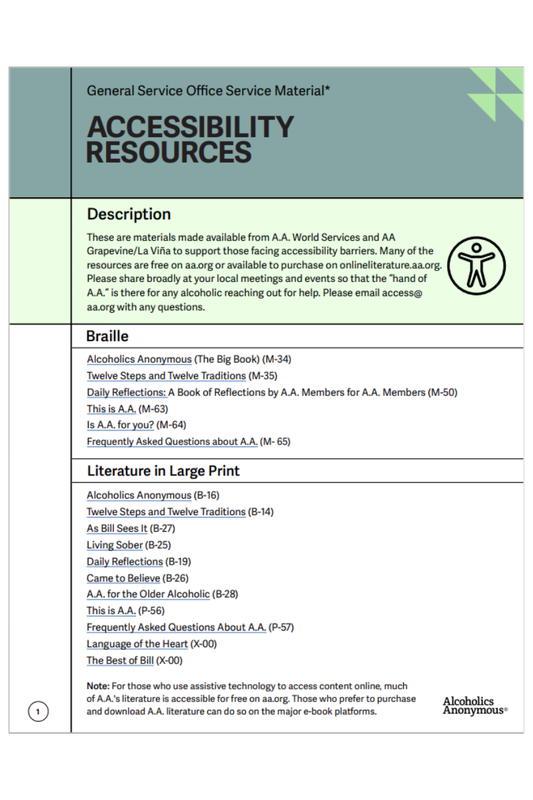 Accessibility Resources Flyer
