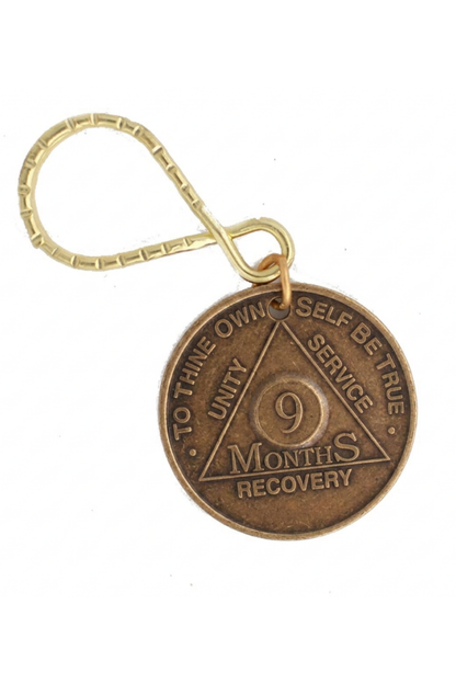 Bronze Month Key Tags - Classic or Crystalized  - Special Order