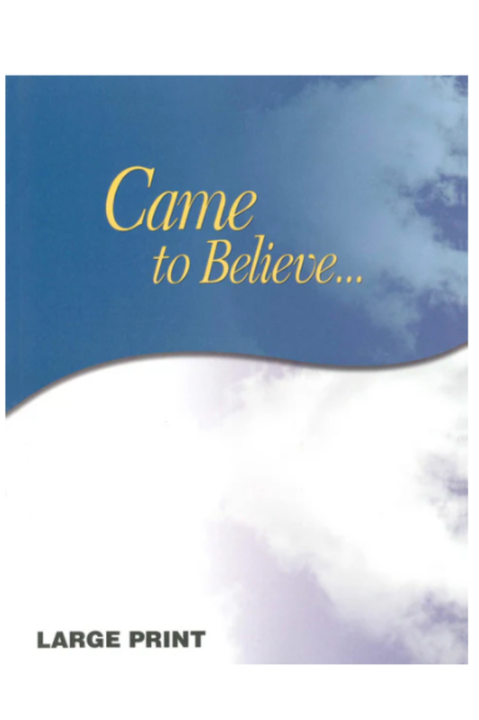 Came To Believe, Large Print