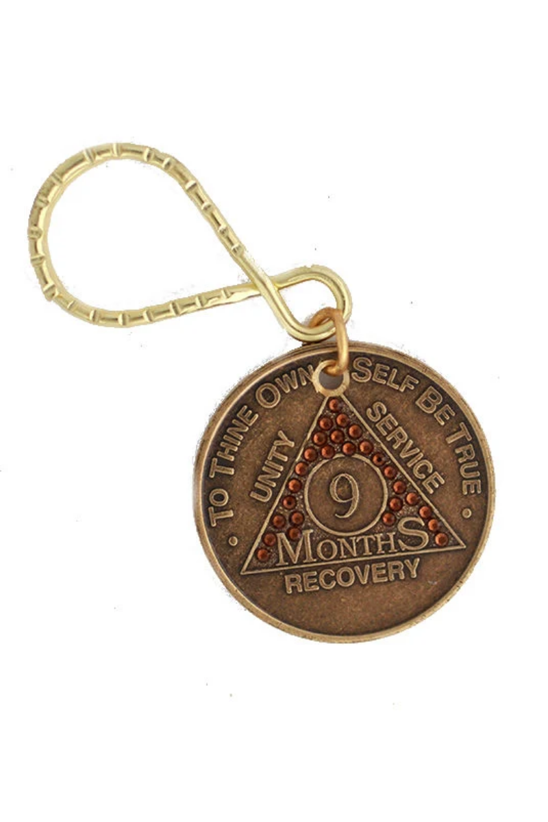 Bronze Month Key Tags - Classic or Crystalized  - Special Order