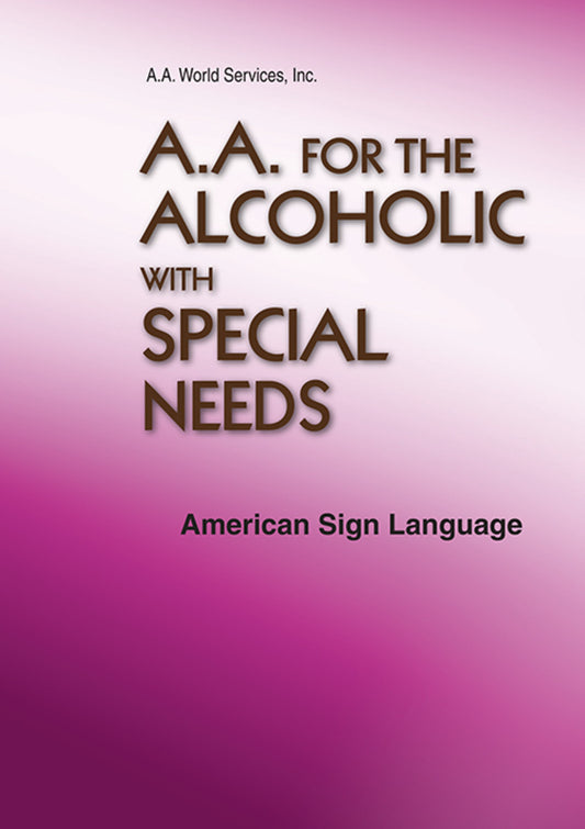 ASL - A.A. for the Alcoholic with Special Needs (DVD)