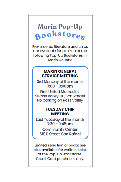 Central Office and Pop-Up Bookstores Rack Card (FREE)