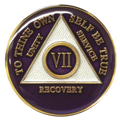 Triplate Medallions - Purple