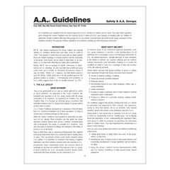 A.A. Guidelines