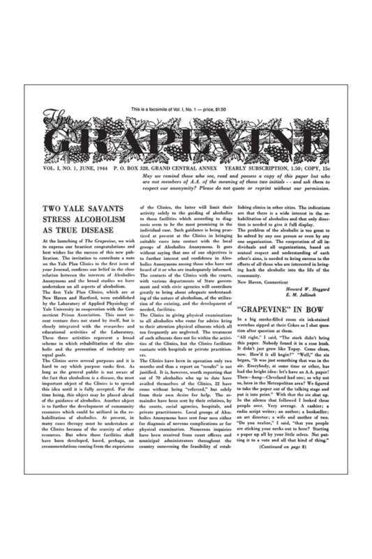 Grapevine First Issue Facsimile (Collectible)