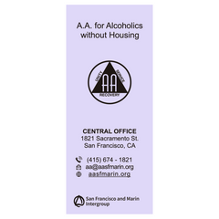 A.A. for the Alcoholic without Housing