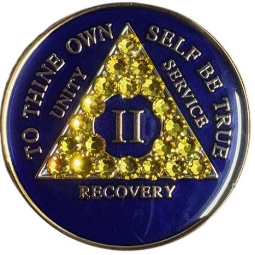 Crystalized Medallions - Blue and Yellow (NEW)