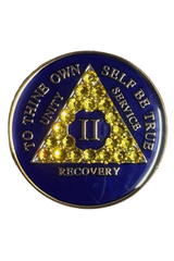 Crystalized Medallions - Blue and Yellow